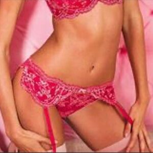 VS Sexy Lace Ruffles Garter Belt Lace XS/S Bling